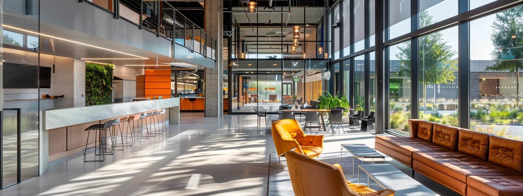 a construction firm showcasing a completed project through captivating visual storytelling, positioning themselves as industry thought leaders and building trust with potential clients.