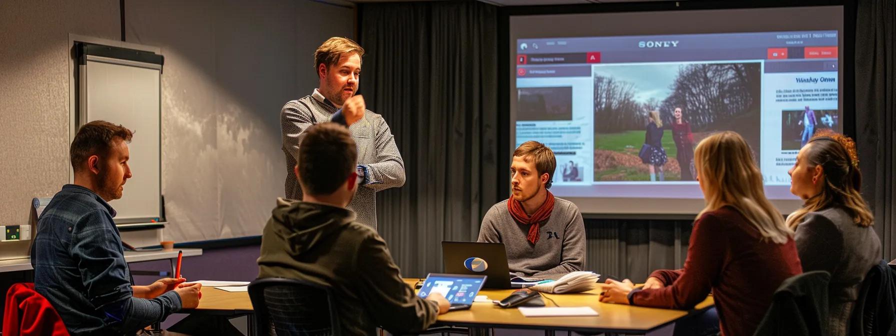 team members engaging in role-playing scenarios, showcasing strong communication skills and confidence, with clear expectations and enthusiastic participation.