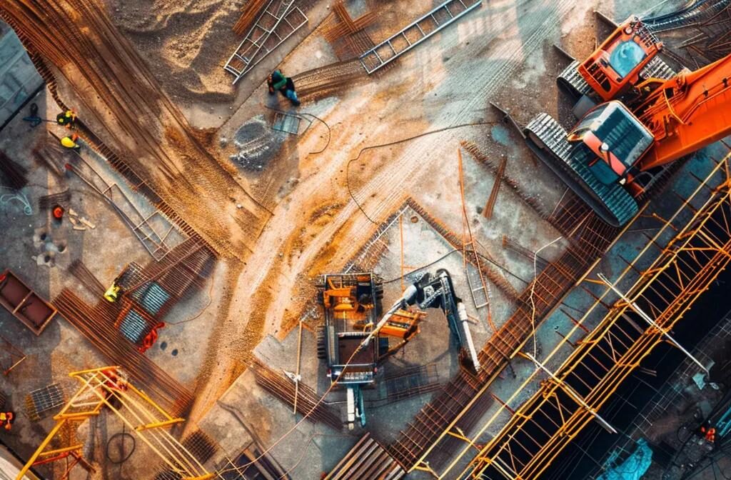 vibrant construction website design with on-page seo elements meticulously integrated.