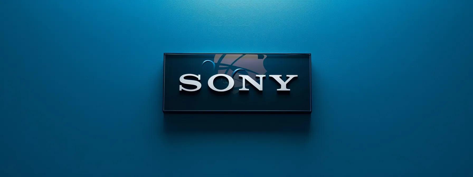 a sleek, modern construction logo displayed on a vibrant blue background, showcasing professionalism and brand identity.