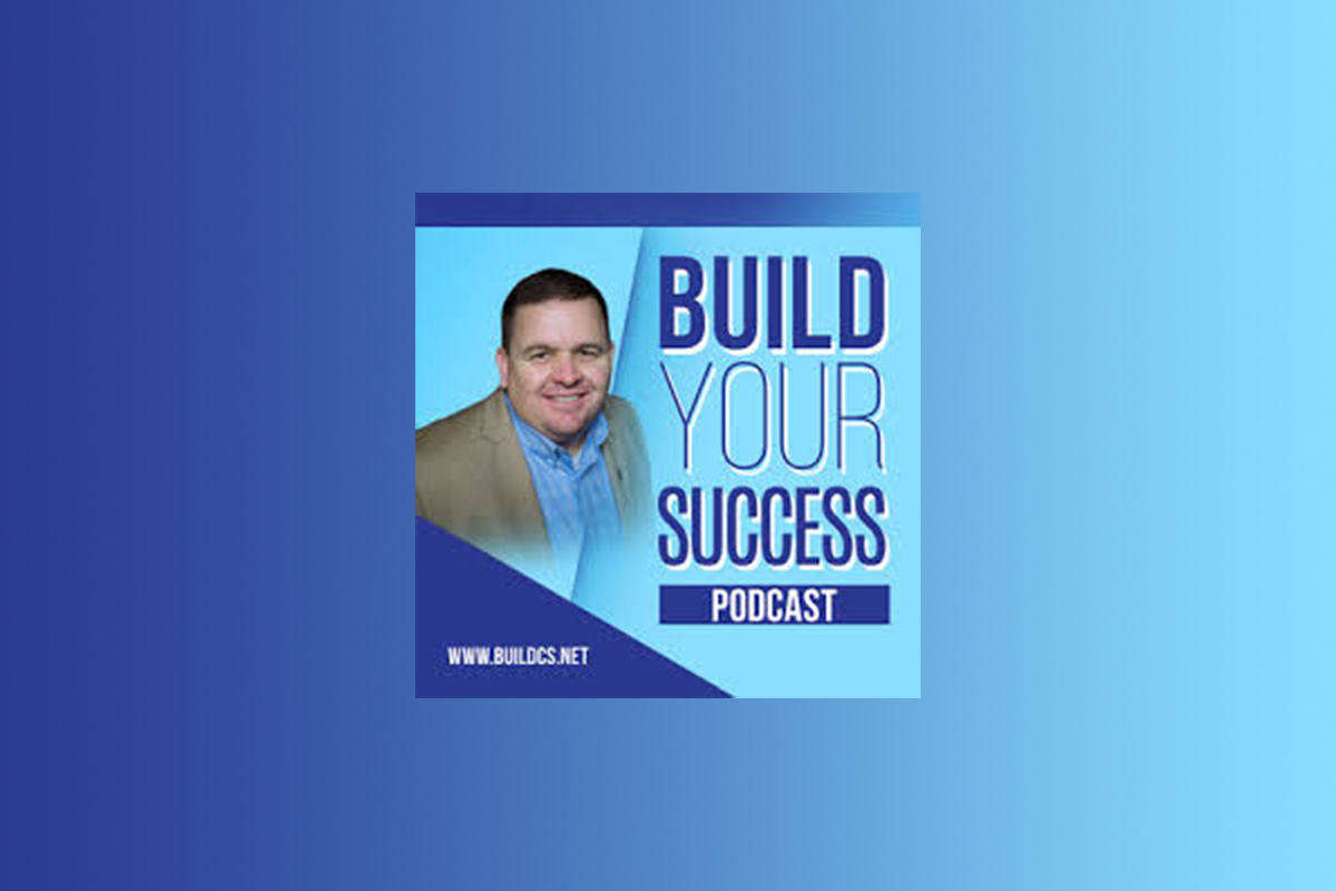 Build Your Success podcast cover featuring Perryn Olson, discussing marketing strategies for the construction industry.