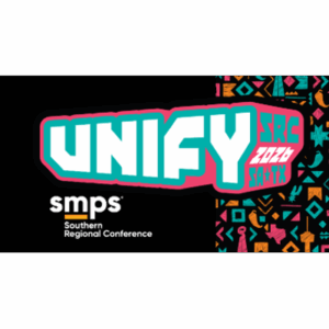 UNIFY 2026 Southern Regional Conference logo with vibrant colors and geometric patterns, representing the SMPS event focused on construction marketing.