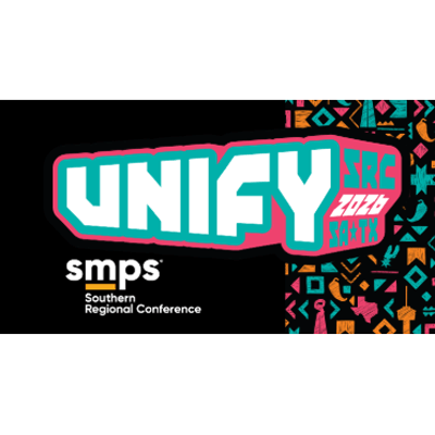 UNIFY 2026 Southern Regional Conference logo featuring vibrant colors and geometric patterns, promoting the SMPS event.